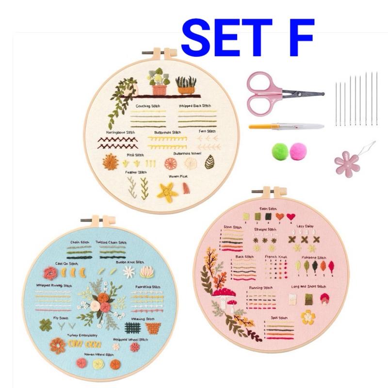 Product Introduction of ️สอนฟรี ชุดปักผ้ามือใหม่ Embroidery Set Beginner  มีคำแนะนำภาษาไทย พร้อมวิธีการปัก เย็บปักถักร้อย เซตปักผ้า งานDIY Embroidery kit set พร้อมส่ง 74