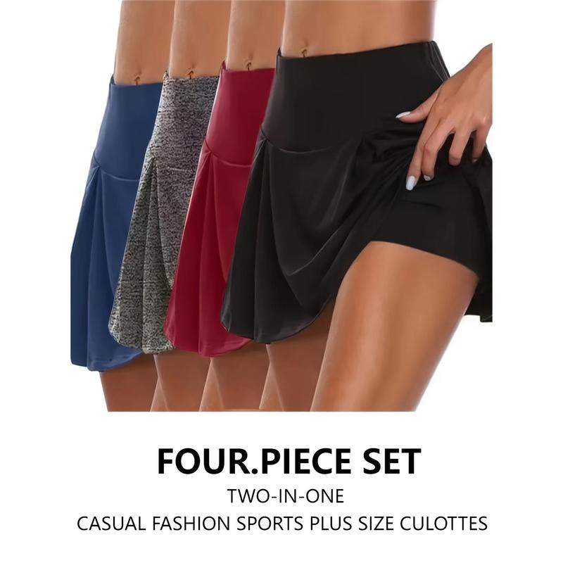 Designer plus size skorts best sale