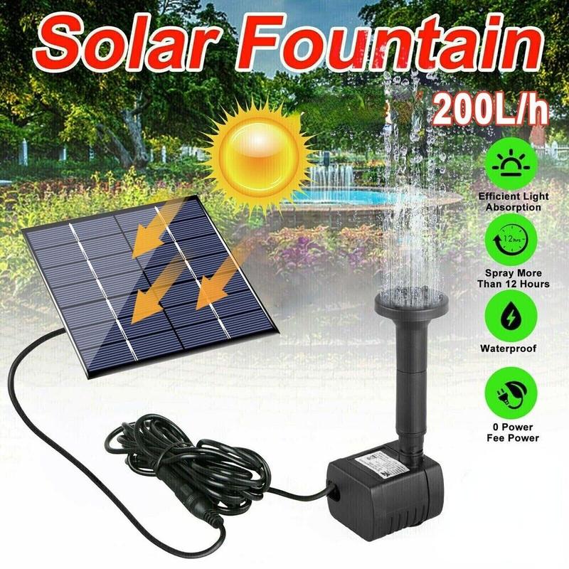 Product Introduction of Bộ Đài Phun Nước Năng Lượng Mặt Trời, 1.2W, 200L / H, Bộ Bơm Nước Nổi Chìm, Thích Hợp Cho Bồn Tắm Chim, Ao, Hồ, Trang Trí Sân Vườn Ngoài Trời, Bộ Đài Phun Nước Cảnh Quan 44