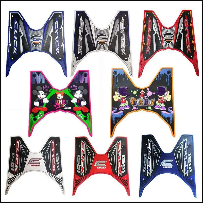 For Honda Click 125i 150i Motorcycle Rubber Matting V1 V2 V3 Quality Motorcycle Rubber Mat Matting G aerox v2 footboard