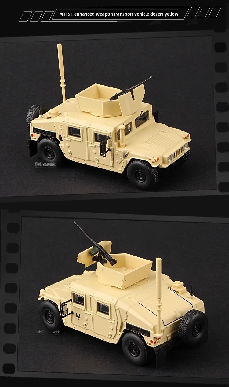 Product Introduction of 1:64 armored vehicle model M1151 alloy simulation vehicle model GAZ Tiger anti-tank missile vehicle model 38