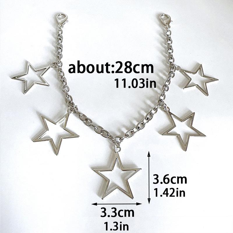 Dây Chuyền Giày Charm Ngôi Sao Trái Tim Rỗng Phụ Kiện Giày Y2k, 1 Chiếc, Thích Hợp Cho Bốt, Giày Vải, Đồ Trang Trí Khóa, Thời Trang 8