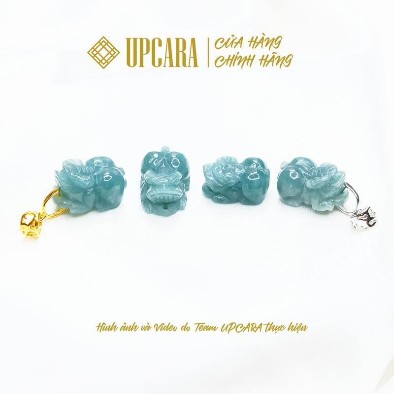 Mặt dây chuyền, mặt nhẫn, xỏ vòng tay tỳ hưu lam ngọc chuẩn a chiêu tài lộc hợp mệnh kim thuỷ mộc hoả thổ UPCARA