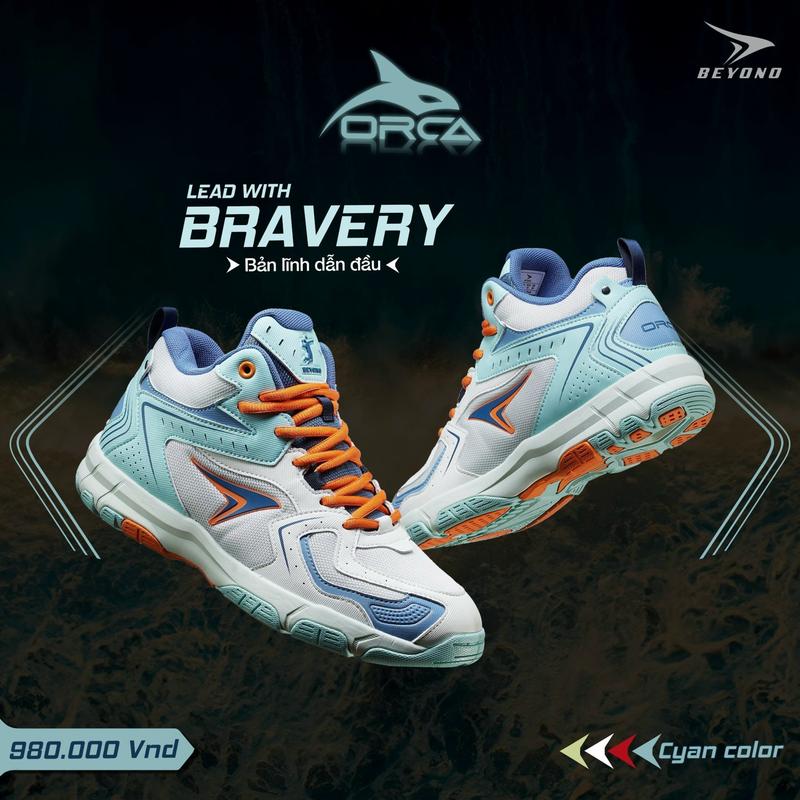 [KÈM 2 QUÀ]  bóng chuyền chất lượng cao Beyono Orca Chính Hãng Da cao cấp Công Nghệ Độc Quyền Sneaker volleyball giày