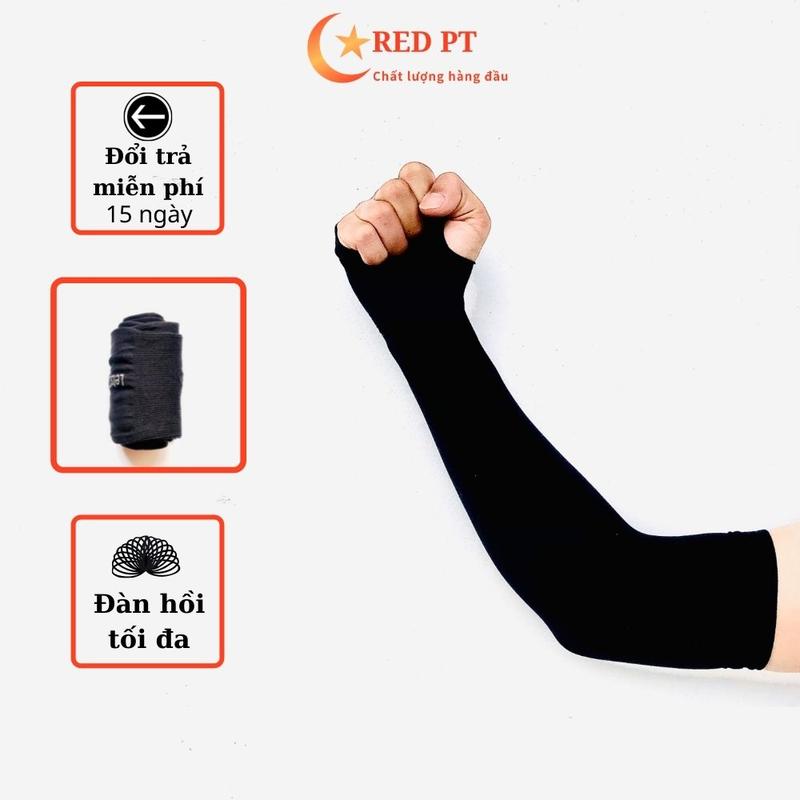 Găng tay chống nắng, bao tay chống nắng dài co dãn cao cho nam nữ RED PT