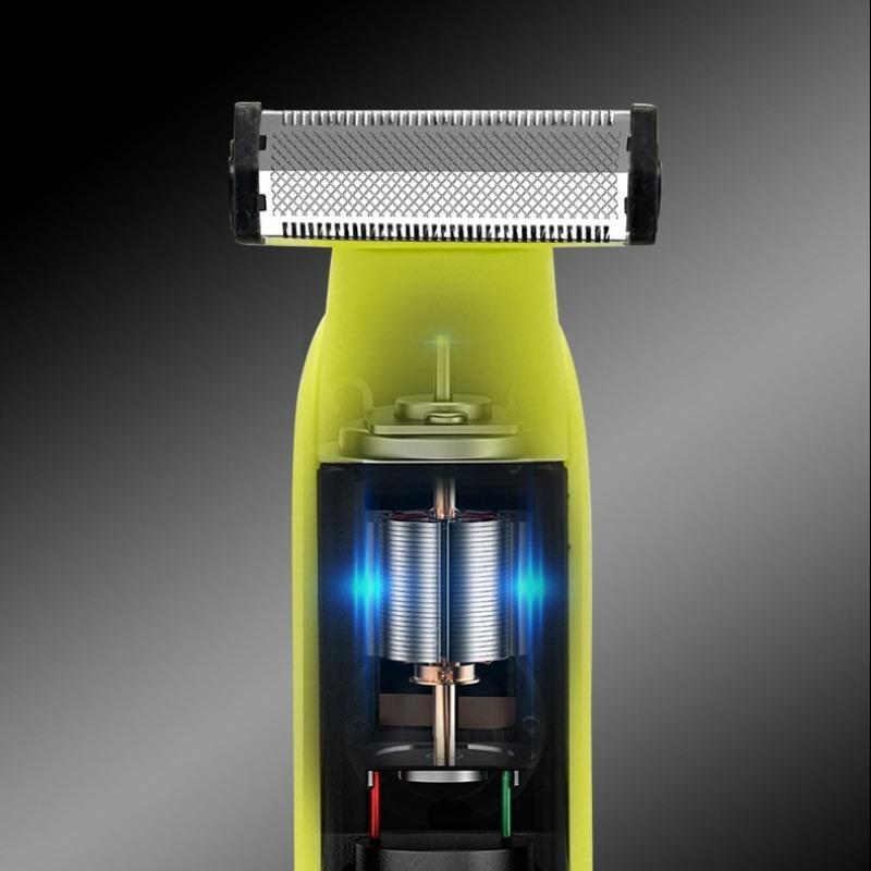 Product Introduction of Electric Beard Trimmer, Rechargeable Beard Shaver, Double-sided Blade Shaving Razor, Personal Care Appliances for Men Hair Cutting Machines 4