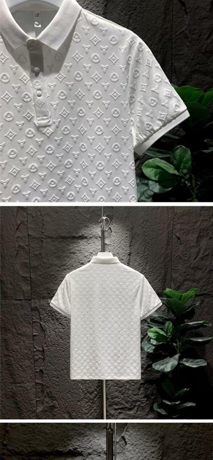 Product Introduction of Áo Polo Nam Vải Jacquard, Thời Trang, Phong Cách Thường Ngày Thoải Mái Và Thoáng Khí, Thích Hợp Cho Mùa Hè, Hàng Mới Về, Dáng Ôm, Cổ Bẻ Áo, Áo Thun ngắn Tay Menswear Shirt 7