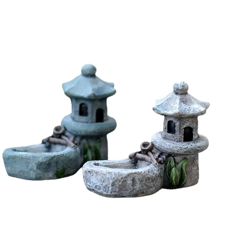 2025 Moss Micro Landscape Decorations Succulent Plant Ornaments Doll Ornaments Pool Tower DIY Materials