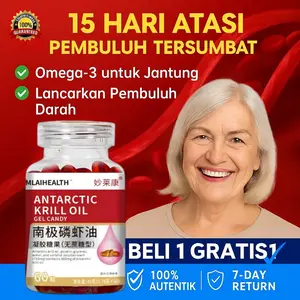 ✅ 100% Asli ✅ Minyak Krill Antartika Original 60 Kapsul - Meningkatkan Sirkulasi Darah