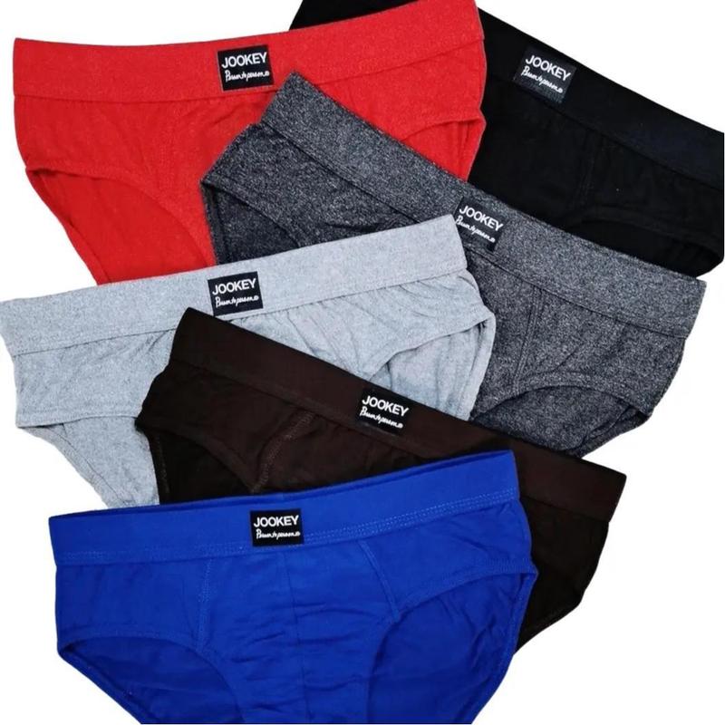 12/6 PCS jookey HIGH QUALITY CA BRIEF FOR MEN PLAIN Cotton Briefs ...