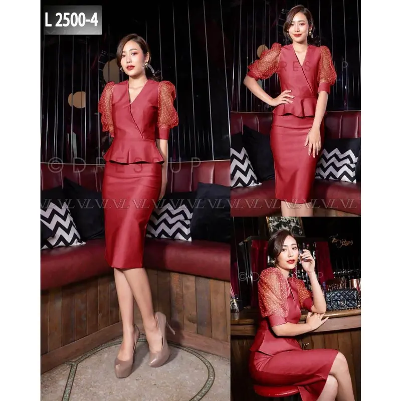 Jennie Set Rok Scuba VIRAL TERBARU 2022 BAJU FORMAL, BAJU KANTORAN, BAJU PESTA 3