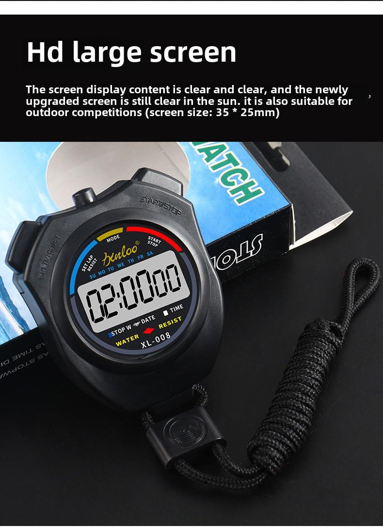 Product Introduction of Electronic stopwatch timer race students running professional gym training sports trainer sports code watch 9