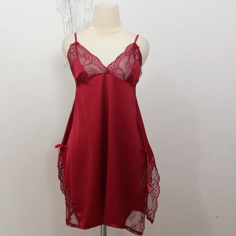 LYRA Lingerie Satin Baju Tidur Wanita Seksi Piyama Sleepwear Daster 1