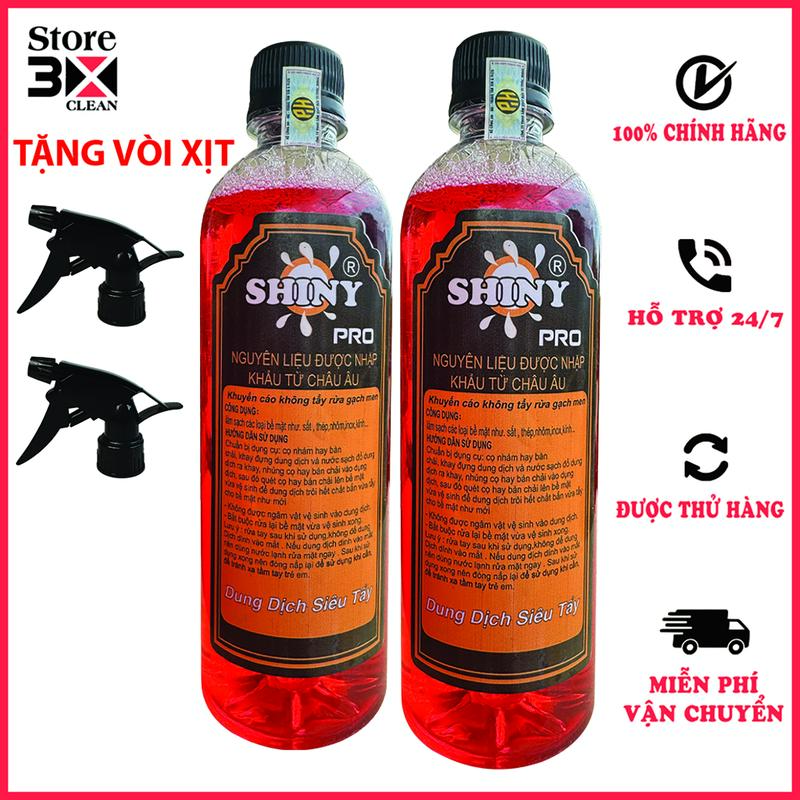 Combo nước rửa xe không chạm Shiny Pro 500ml