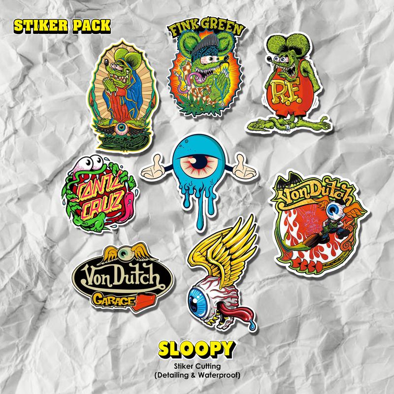 Stiker Pack Von Dutch Sticker Pack Paper - Shop | Tokopedia