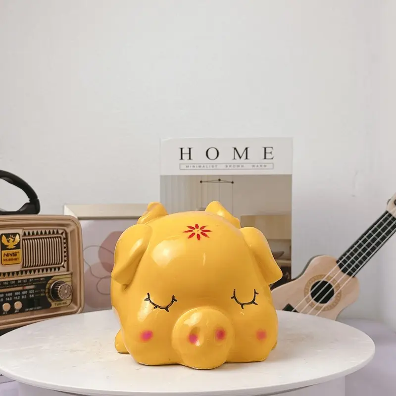 Heo đất tiết kiệm,Lợn đất mẫu Cánh tiên thiên thần NGỦ ống tiết kiệm tiền quà tặng / Ống Heo Đựng Tiền  - Heo Đất VN HĐ11 6