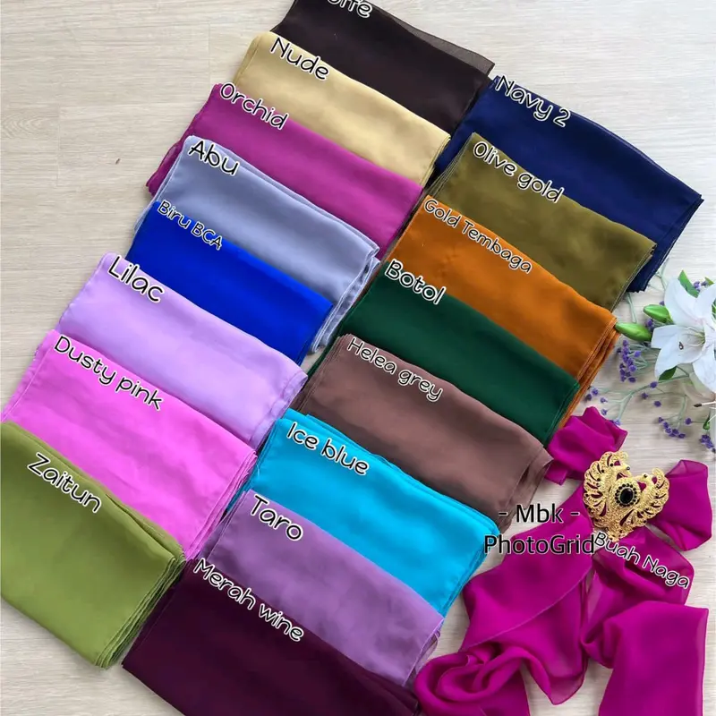 SELENDANG/ikat pinggang bahan nya sifon creff Hitam 4