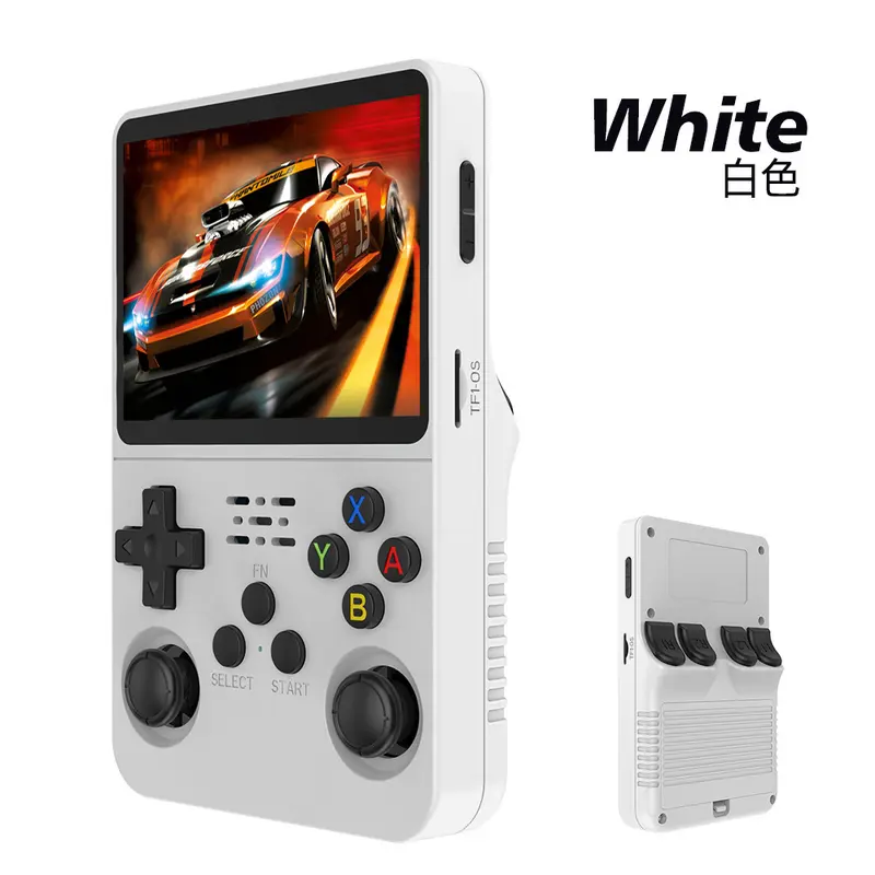 New R36S Open Source Handheld Game Console Portable Retro Arcade Game Nostalgic 3D Dual System Handheld Console Protection True 64G Single Sim 4