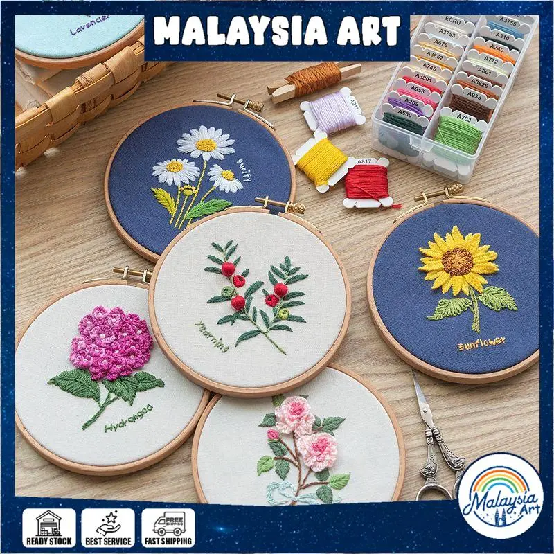 DIY Embroidery Kit Cross Stitch - Material Package