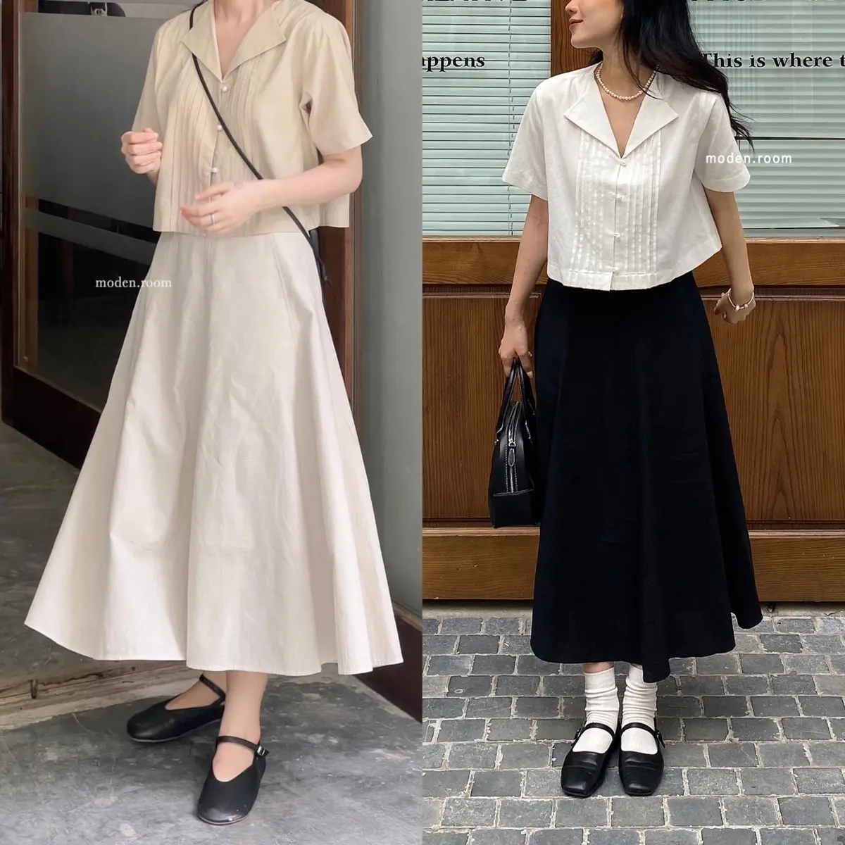 Moden - Chân váy linen 2 lớp Reci