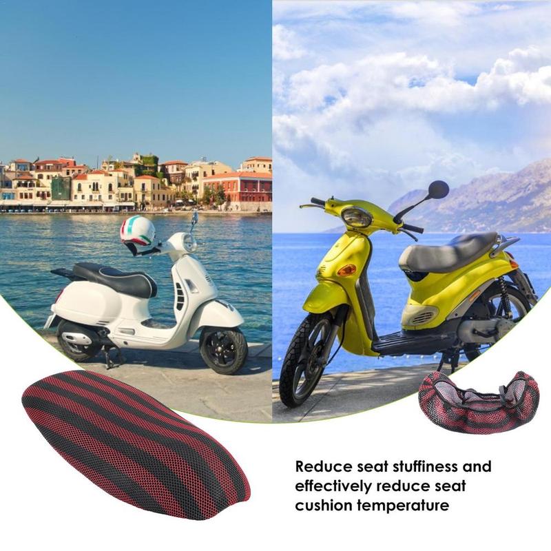 Product Introduction of Motorcycle Scooter Seat Cover Electric Bicycle Breathable 3D Mesh Seat Cover S/M/L Electric Scooter Insulation Cushion Cover 15