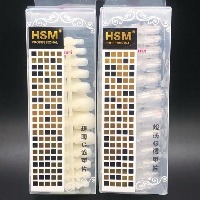 Hộp 504 móng úp chân HSM chính hãng dạng vỉ - Móng giả làm nail