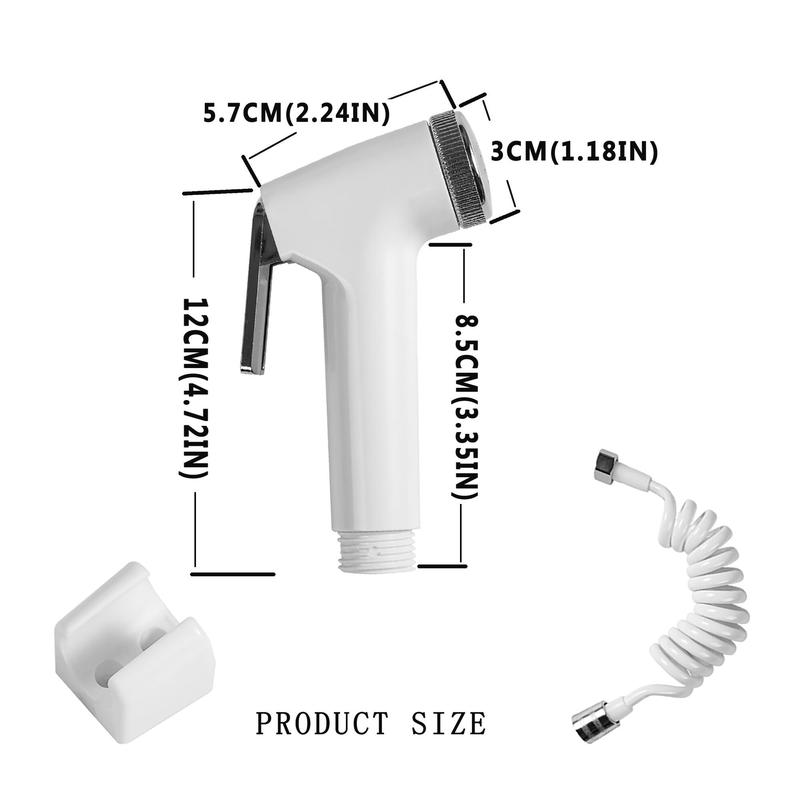 1 Set Handheld  Bathroom Bidet Water Sprayer, Multifunctional Barrier-free Water Sprayer, Flushing Drain Pipe For Bathing & Washing Clothes 2