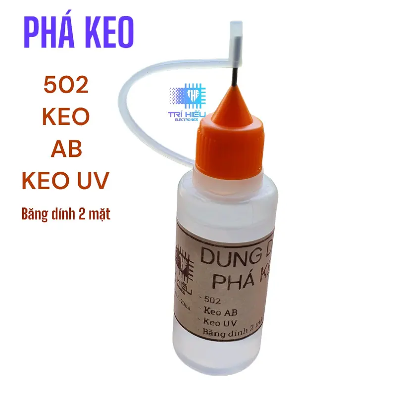 Dung dịch phá keo 502 chuyên dụng loại bỏ keo 502 UV keo AB 1