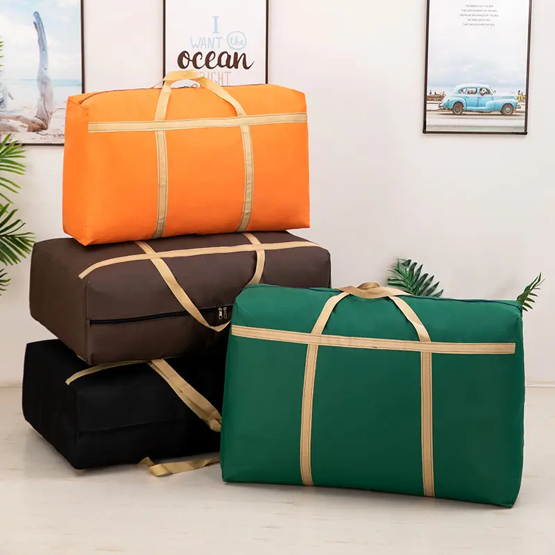Extra Large Waterproof Moving Luggage Bags Laundry Shopping Bag foldable luggage travel bag Large Capacity Quilt Organizer