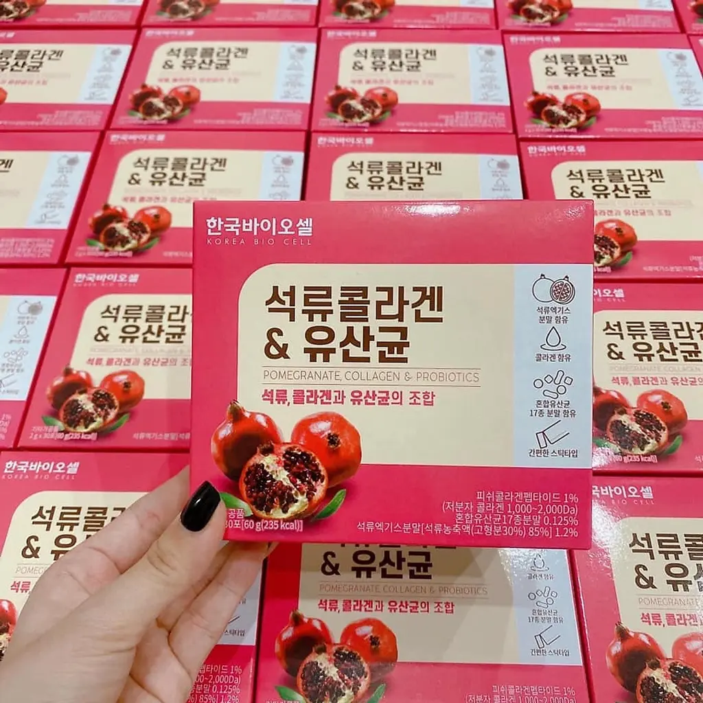 Bột Collagen Lựu Đỏ Bio Cell Hàn Quốc VIKO Korea
