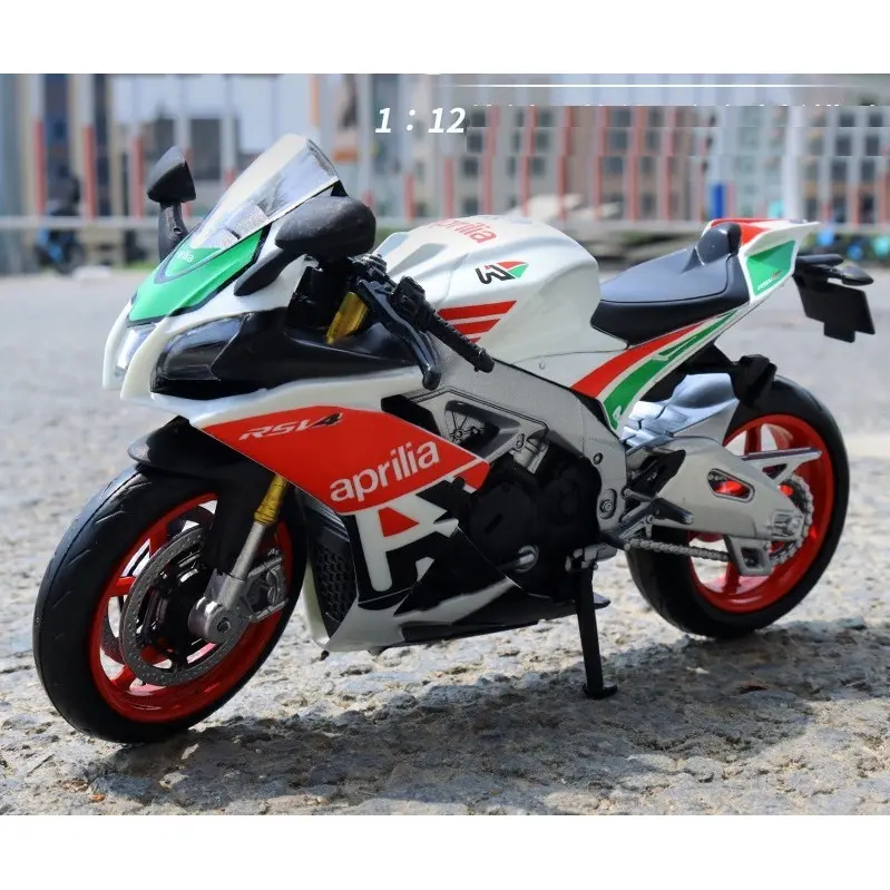 1:12 Aprilia RSV4 RR1000 Racing Motorcycles Alloy Motorcycle Model Diecast Bike Toys Kid Collection Koleksi Motorsikal