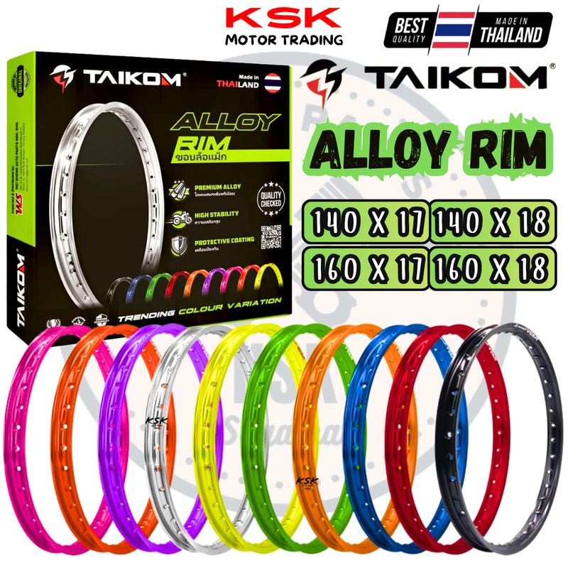 TAIKOM ALLOY RIM THAILAND MOTORCYCLE 140X17 140X18 160X18 160X17 ...