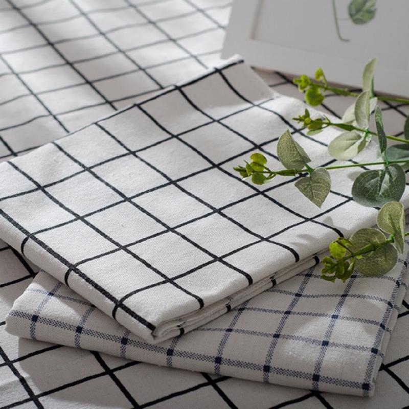  Vải caro chụp ảnh khăn trải bàn caro vải canvas vintage 