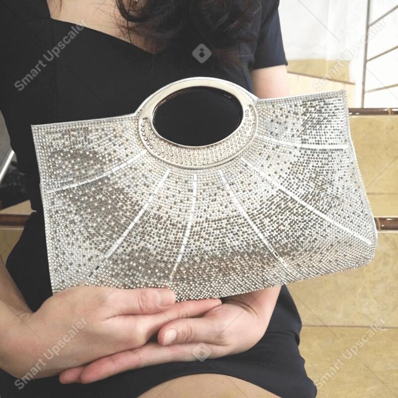 Tas Pesta Kondangan Wanita Import Premium Kekinian Mewah Elegan Terbaru Crystal Clutch Bag 88533 3