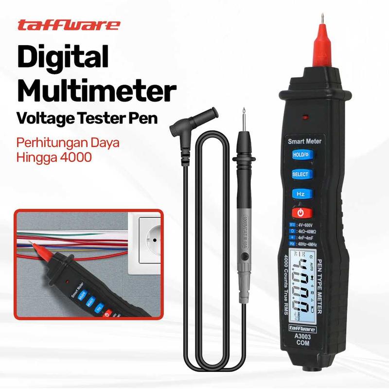 Taffware ANENG Digital Multimeter Voltage Tester Pen A3003 Perhitungan ...