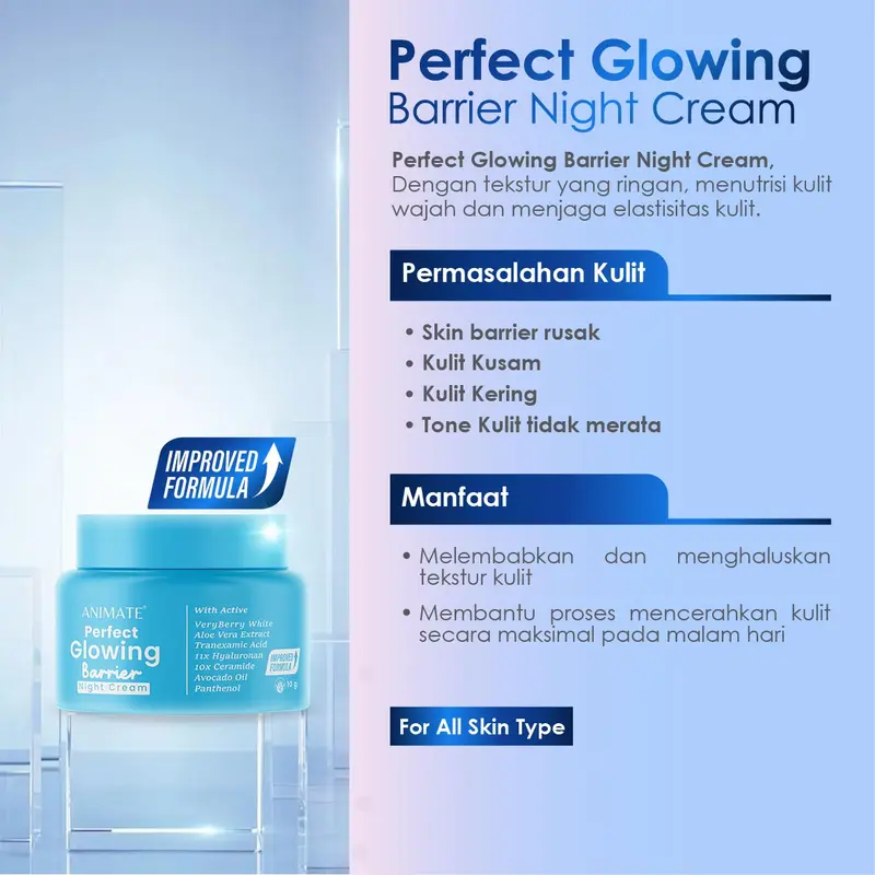 Animate Perfect Glowing Barrier Series 5in1 | Paket Skincare Glowing 6