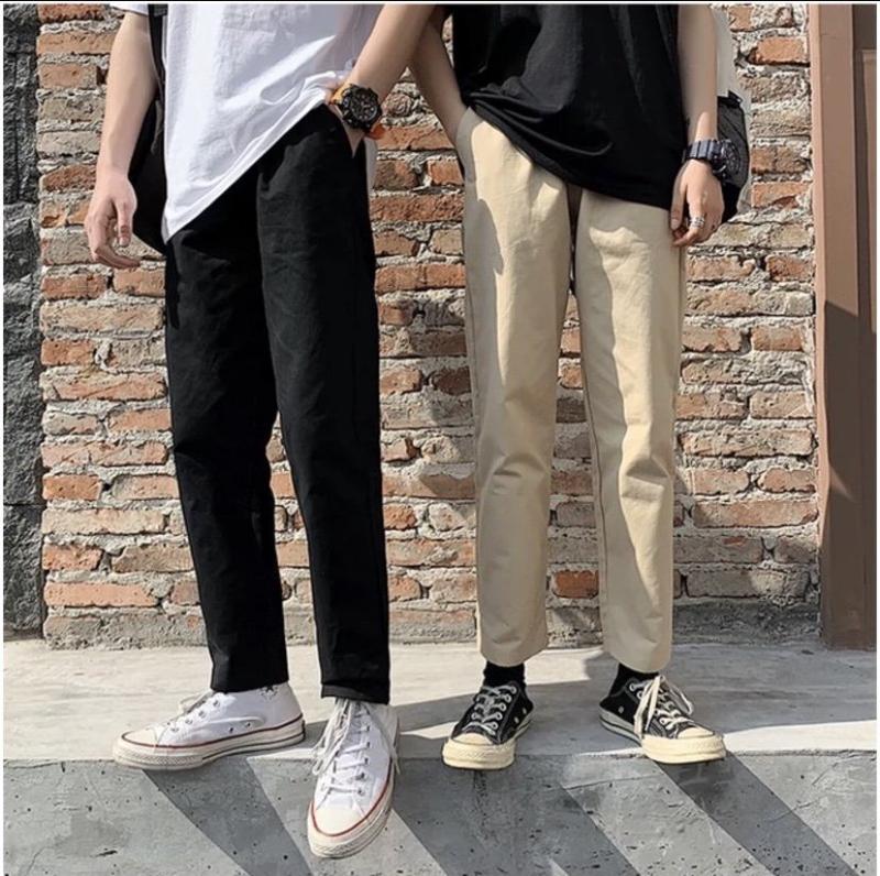 Quần Kaki ống xuông Basic Sành Điệu Hot Trend