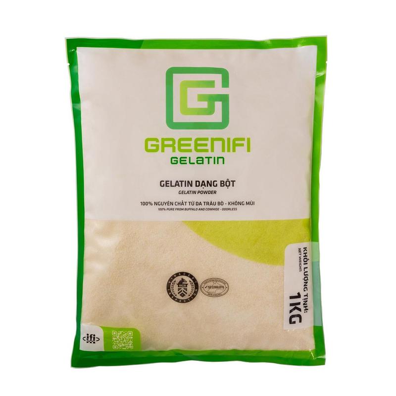 Bột gelatin Greenifi gói 1kg