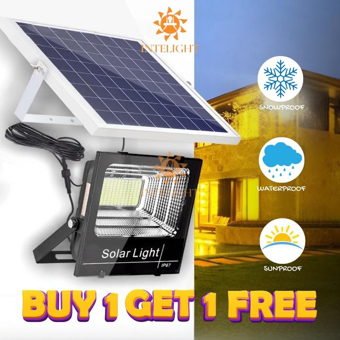 Promo [Intelight] Lampu tenaga surya Lampu solar panel Lampu sorot ...