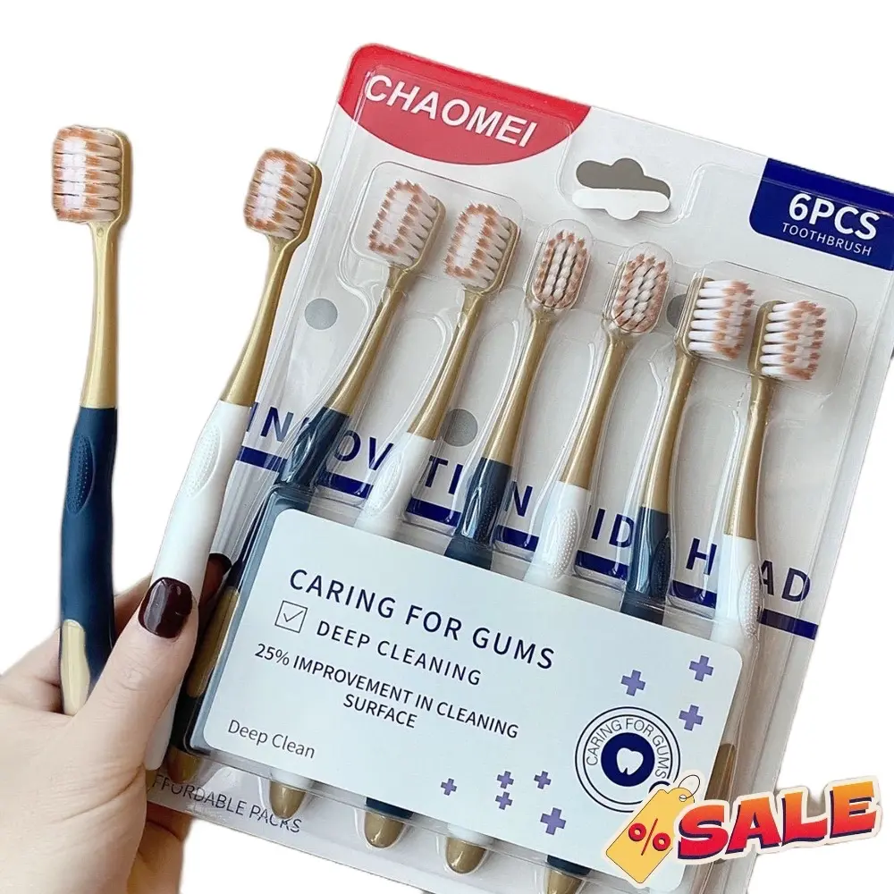 Combo 3 Vỉ Bàn Chải (18 chiếc) bàn chải đánh răng CHOCOIKES Lông mềm, Bàn chải siêu êm, Làm sạch mảng bám