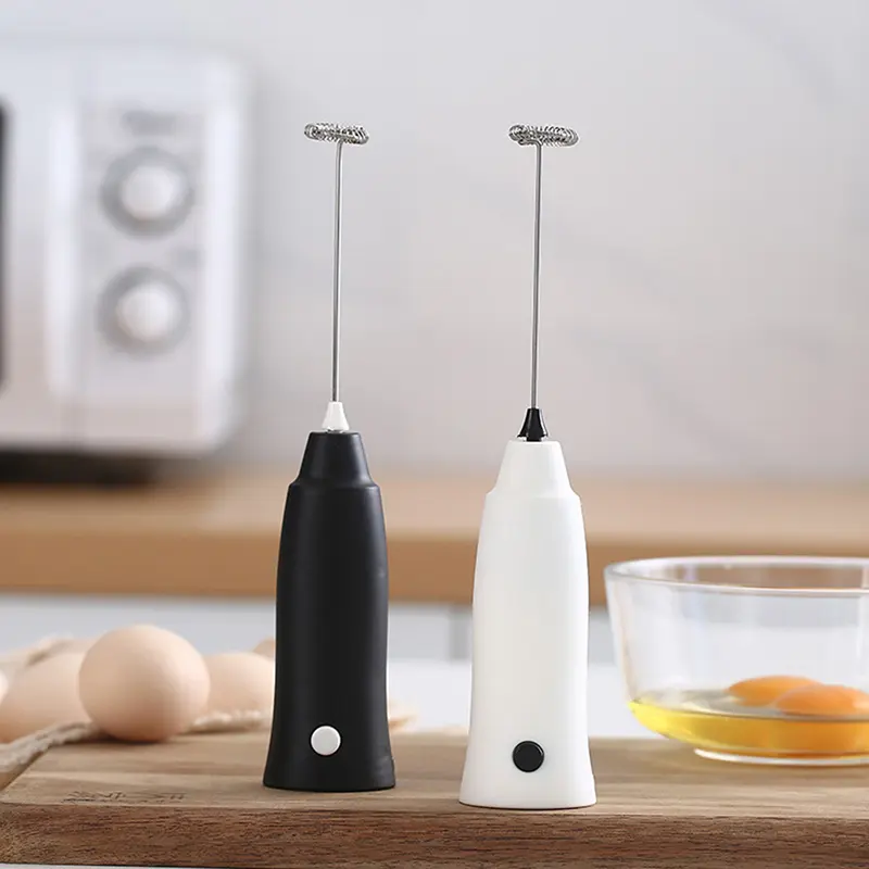 Máy khuấy điện có tay cầm, máy trộn sữa, đồ uống, cà phê, máy đánh trứng, máy đánh trứng, máy đánh bọt Máy Tạo Bọt 2