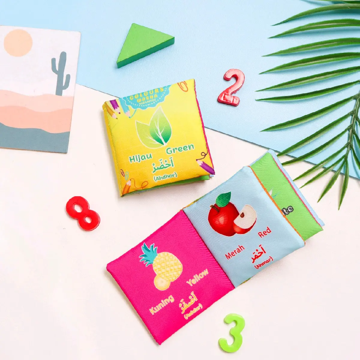 Mainan Bayi Buku Kain Mini Colours Bayi Balita Anak Books