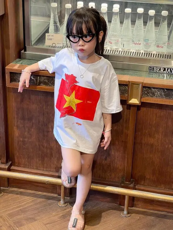 Áo phông cho bé hình Việt Nam,áo lá cờ tổ quốc,áo thun gia đình,TPKIDS.[M811] 0