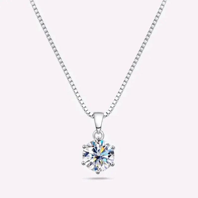 TITANIUM WANITA LIONTIN SILVER ANTI KARAT kalung permata Aksesoris Elegan Hadiah Stainless 1
