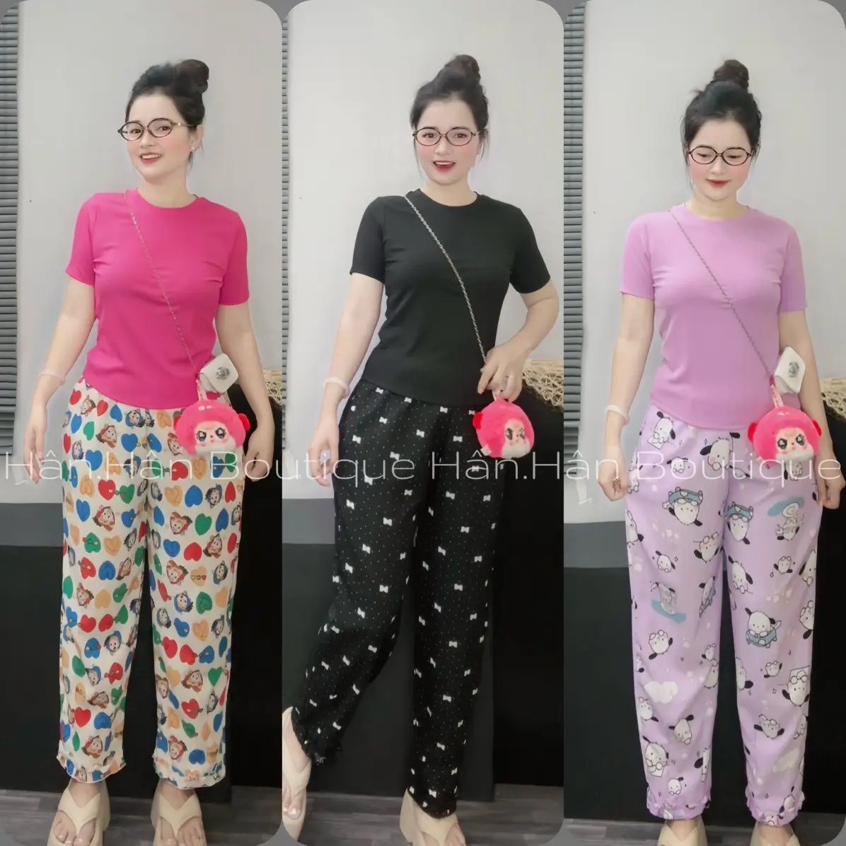 D24 Bộ Thun Tăm Lạnh+Quần 9Tấc Baggy Đũi Gân Lai Bèo Mặc Xinh sz M-L