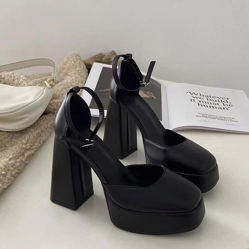 [ HÀNG CÓ SẴN] 40-43 Giày cao gót da mềm 12cm BIG SIZE 7