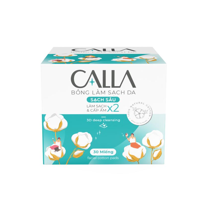 Bông tẩy trang làm sạch da Bông Bạch Tuyết Calla Sạch Sâu 80 miếng/hộp Skincare Làm Đẹp Da