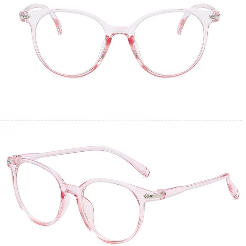 Product Introduction of New Arrival Computer Glasses Frame Women Men Anti Blue Light Round Eyewear Blocking Glasses Optical Spectacle Eyeglass 16