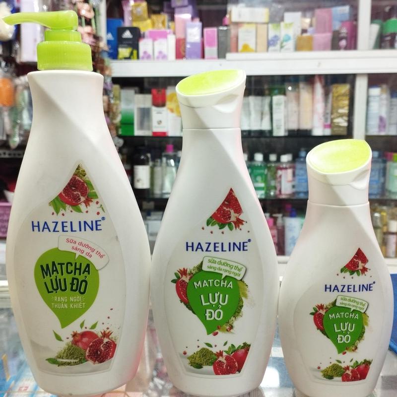  Sữa Dưỡng Thể HAZELINE Matcha & Lựu đỏ 