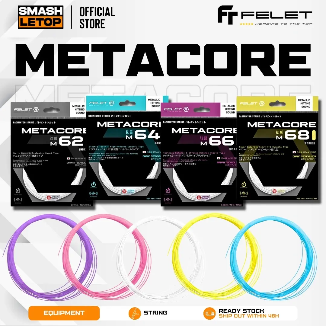 FELET STRING METACORE 62 | 64 | 66 | 68 | BADMINTON STRING - TikTok ...